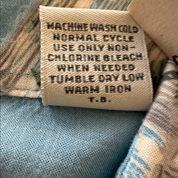 Batik Bay Vintage Hawaiian Blue 100% Rayon Button Down XL Shirt. Beach, Cruise - Picture 10 of 10